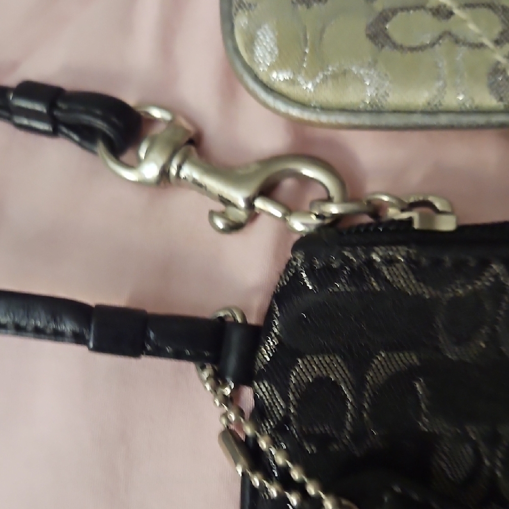 Coach Metallic Wristlet Duo - Silver and Black - Picture 5 of 7